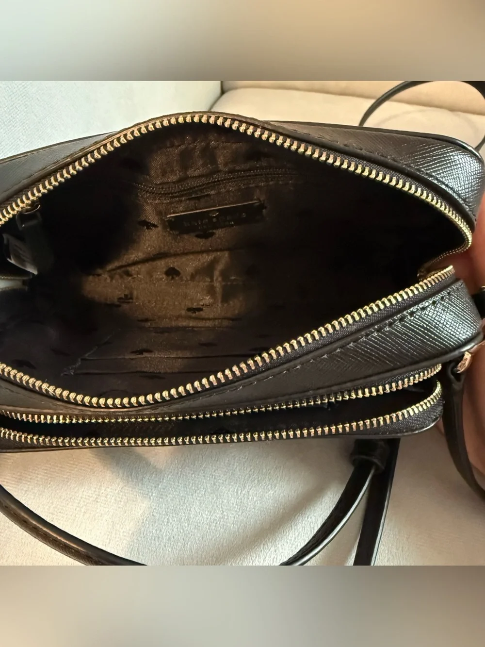 kate spade Black Leather Crossbody bag